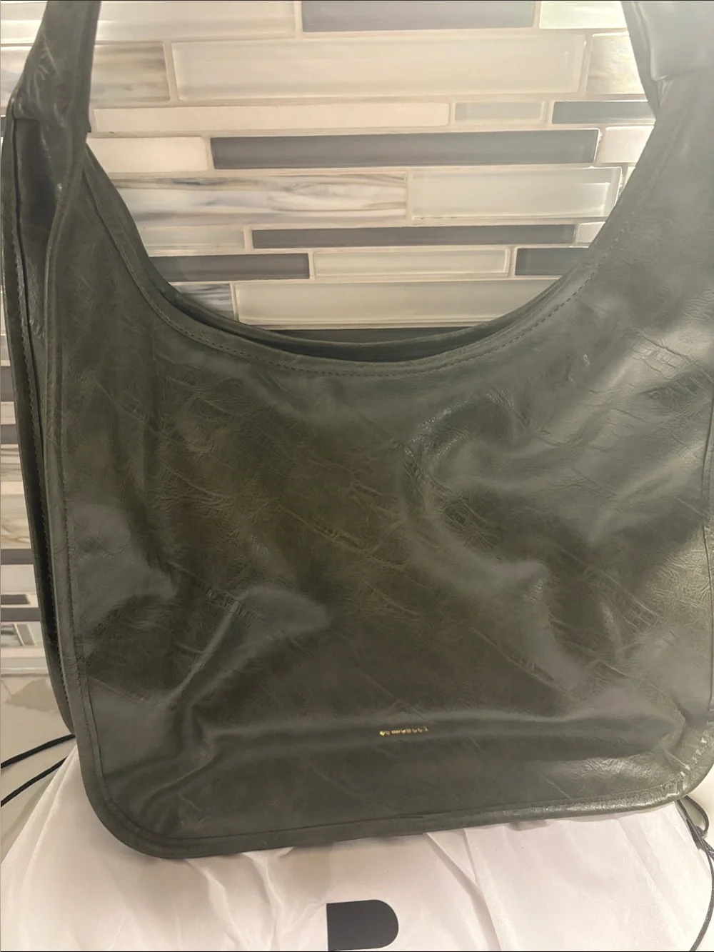 Women's Classic Hobo Bag in Dark Green